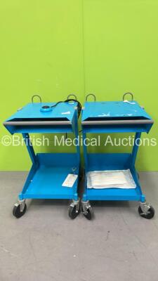 2 x Covidien Diathermy Trolleys with 1 x Dome Footswitch