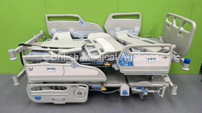 2 x Hill-Rom Electric Hospital Beds with Controller (Both Power Up)