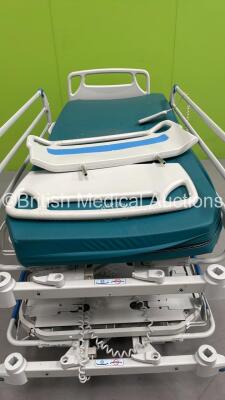 2 x Hill-Rom Electric Hospital Beds with Controllers and 1 x Mattress (Both Power Up - Mattress Water Damaged) - 3