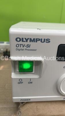 Olympus Double Stack Trolley with Olympus OTV-SI Digital Processor and Olympus CLH-250 Light Source (Powers Up) - 4