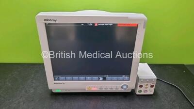 Mindray BeneView T8 Patient Monitor (Powers Up) with Mortara MPM Patient Module Including ECG, SpO2. NIBP, T1, T2, IBP1 and IBP2 Options *SN CTA3A07329 / CF2C115148*