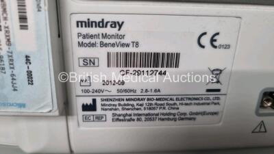 Mindray BeneView T8 Patient Monitor (Powers Up) *SN CF29112744* - 4