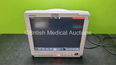 Mindray BeneView T8 Patient Monitor (Powers Up, Missing Dial) *SN CF29112748*