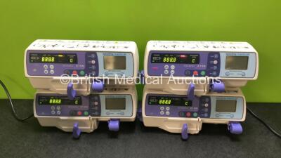 4 x Graseby 2100 Syringe Pumps *Mfd 2020* (All Power Up) *SN 201223843 / 201224001 / 201211667 / 201224001*