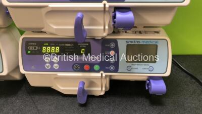 4 x Graseby 2100 Syringe Pumps *Mfd 2020* (All Power Up) *SN 201223843 / 201224001 / 201211667 / 201224001* - 3