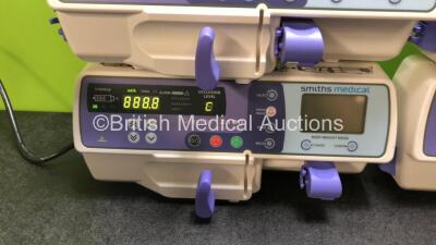 4 x Graseby 2100 Syringe Pumps *Mfd 2020* (All Power Up) *SN 201223843 / 201224001 / 201211667 / 201224001* - 4