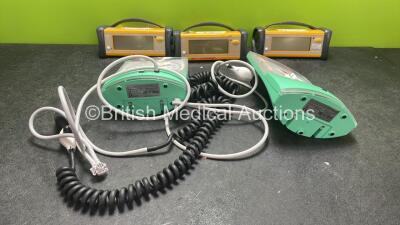 Mixed Lot Including 3 x Tru Sat Oximeters and 2 x Accoson Greenlight 300 BP Meters *SN 11006442, 11006432, FCC07020086SA, FCD08210064SA*