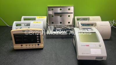 Mixed Lot Including 4 x Kendall SCD Response Compression Systems, 1 x Welch Allyn 52000 Series Patient Monitor, 1 x Clinitek Status Analyzer Unit (Missing Cover-See Photo) Bosker TMI 01-25000 Instrument Set