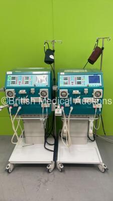 2 x Gambro AK200 Ultra S Dialysis Machines - Software Version 11.11 (Both Power Up with Alarms)