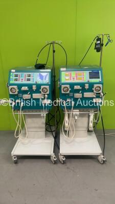 2 x Gambro AK200 Ultra S Dialysis Machines - Software Version 11.11 (Both Power Up with 1 x Alarm)