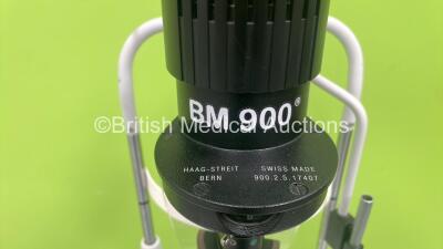 Haag Streit Bern BM 900 Slit Lamp with 2 x 10x Eyepieces, Chin Rest and Cover on Motorized Table (Powers Up with Good Bulb) *14228* - 3