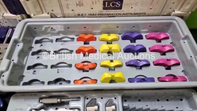 2 x DePuy LCS Mobile Bearing Knee Systems in Trays (Incomplete) - 2