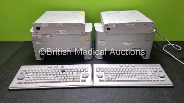 Job Lot Including 2 x Siemens Unity 2 Control Units, 1 x Siemens Unity 2 Docking Station and 2 x Keyboards