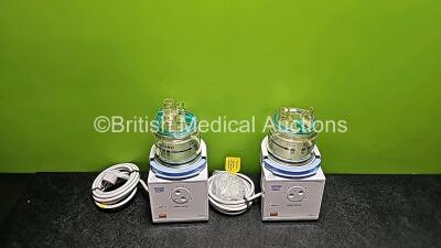 2 x JIKE SH330 Respiratory Humidifiers Including 2 x SH360 Humidifier Chambers(Both Power Up) *SN 3301808126 / 33019011302* - 2