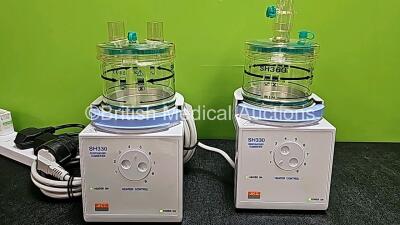 2 x JIKE SH330 Respiratory Humidifiers Including 2 x SH360 Humidifier Chambers(Both Power Up) *SN 3301808126 / 33019011302* - 4