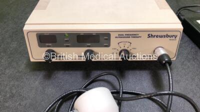 Shrewsbury Medical SM3370B Dual Frequency Ultrasound Therapy Unit with 1 x Probe in Carry Bag (Draws Power) - 3