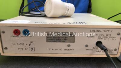 Shrewsbury Medical SM3370B Dual Frequency Ultrasound Therapy Unit with 1 x Probe in Carry Bag (Draws Power) - 8