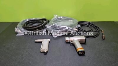 Job Lot Including 1 x ScandiMed Handpiece, 1 x Stryker EHD Sag Saw with Cable and 4 x Various Air Hoses