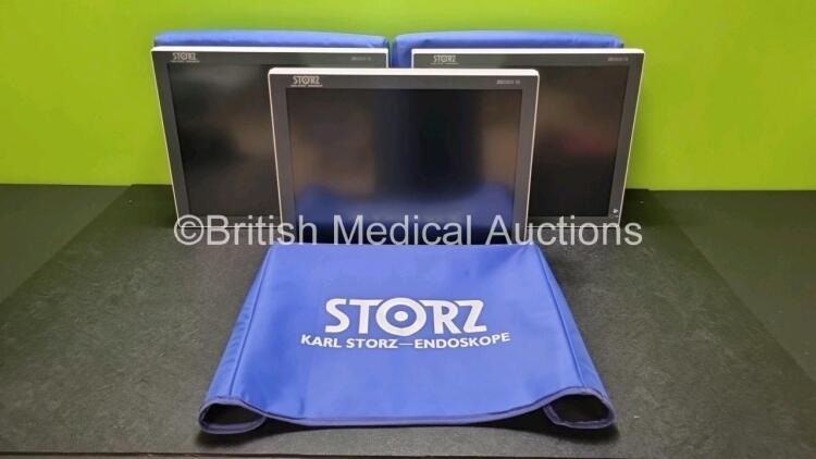 3 x Karl Storz 200905 19 Touchscreen Monitors (All Untested Due to No Power Supply) *SN UT5308 / ST5237 / UT5298*