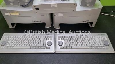 Job Lot Including 1 x Siemens Unity 2 Control Units, 1 x Siemens Unity 2 Docking Station, 5 x Speakers and 2 x Keyboards - 4