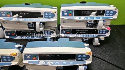 Job Lot Including 8 x CareFusion Alaris GH Syringe Pumps ( All Power Up, 1 x Damage Casing- See Photo) *SN 800272995 / 800210716 / 800214002 / 800271129 / 800284435 / 800258200 / 800214382 / 800273250* - 4