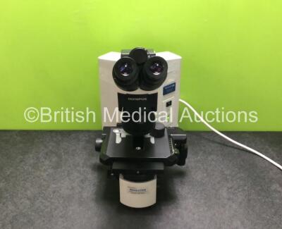 Olympus Model BX45TF Benchtop Microscope with 2 x WH10X/22 Eyepieces (Powers Up) *SN 1M15543*