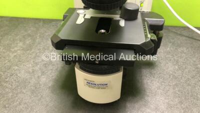 Olympus Model BX45TF Benchtop Microscope with 2 x WH10X/22 Eyepieces (Powers Up) *SN 1M15543* - 6