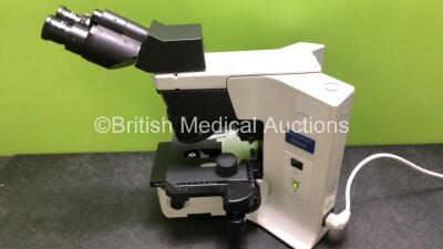 Olympus Model BX45TF Benchtop Microscope with 2 x WH10X/22 Eyepieces (Powers Up) *SN 1M15543* - 7