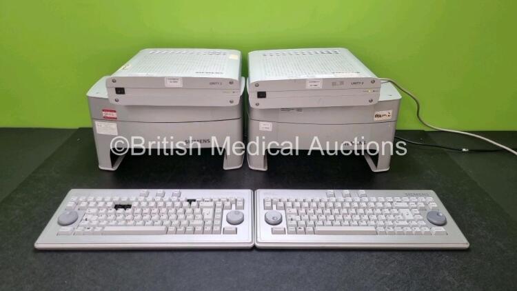 Job Lot Including 2 x Siemens Unity 2 Control Units, 1 x Siemens Unity 2 Docking Station and 2 x Keyboards