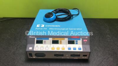 Covidien Force FX - 8CS Electrosurgical / Diathermy Generator *Mfd 2009* with 1 x Footswitch (Powers Up) *SN SF9D04304A*