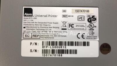 Alere Afinion AS100 Point of Care Hematology Analyzer Software Version 7.03 with 2 x Power Supplies and 1 x Alere Printer (Both Power Up) *SN AS0060337 / 1507A70188* - 8