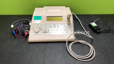 GSI 38 Auto Tymp Unit with Power Supply and Audiometry Headphones (Powers Up) *SN 20010939*