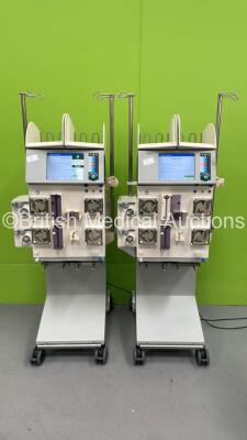 2 x Fresenius Medical Care Multifiltrate Dialysis Machines Ver. 5.2 en *Mfd 2015* (Both Power Up)