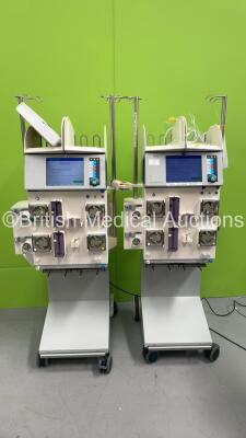 2 x Fresenius Medical Care Multifiltrate Dialysis Machines Ver. 5.2 en / 5.4 en *Mfd 2015* (Both Power Up)