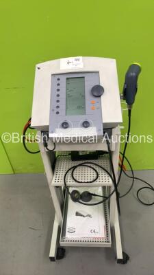 Enraf Nonius Sonopuls 492 Therapy Unit with Handpiece 1458.901, Power Supply and Accessories on Vacotron S Trolley (Powers Up) *EN149792119108*