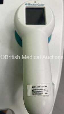 Verathon BladderScan BVI 9400 Bladder Scanner Part No 0570-0190 with Transducer and Battery on Stand (No Power) *S/N B4301940* - 4