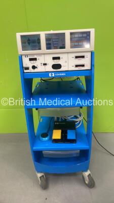 Covidien ForceTriad Electrosurgical / Diathermy Unit Software Version 4.00 on Trolley with 2 x Footswitches (Powers Up) *Mfd 04/2011* **T1D22008EX**