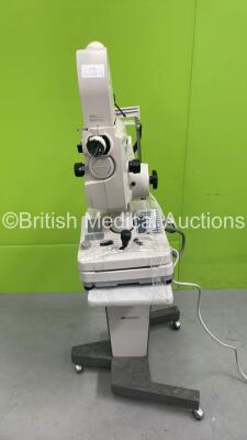 TopCon TRC-50DX Type IA Retinal Camera on Small Table (Powers Up with Damage - See Photos)