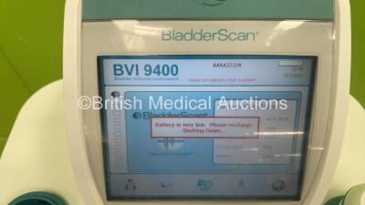 Verathon BladderScan BVI 9400 Bladder Scanner with Transducer and Battery on Stand (Powers Up) - 2