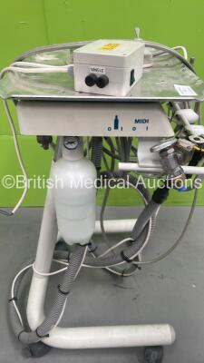 Cedar Midi Dental Delivery Unit with Hose, Footswitch and Handpieces - 4