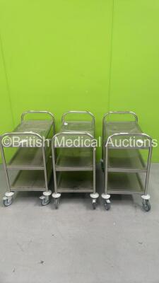 3 x KM Stainless Steel Trolleys