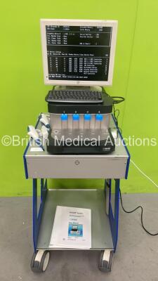 Rothem System Whole Blood Haemostasis System Using Thromboelastometry on Stand with Accessories (Powers Up - HDD REMOVED)