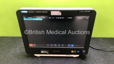 Philips IntelliVue MX700 Touch Screen Patient Monitor Software Version H.15.45 *Mfd 2012* (Powers Up) *SN DE12504135*