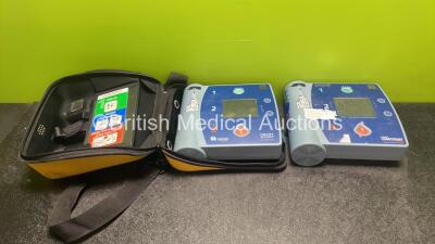 1 x Laerdal FR2+ Defibrillator in Carry Case (Powers Up with Damaged Screen-See Photo) 1 x Laerdal FR2 Defibrillator (Powers Up and Fails Self Test) with 2 x Batteries *Install Dates 09-2020, 11-2021*