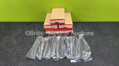 Approximately 60 x T-Over End 5 inch Dressing Forceps (New In Box - 12 Units Per Box) *Stock Photo*