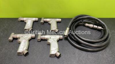 Job Lot Including 2 x Hall Series 4 Oscillator Handpieces, 2 x Hall Oscillator Handpieces and 1 x Hose