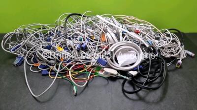 Job Lot of Various Patient Monitor Cables