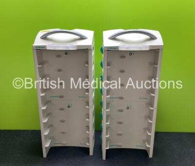 2 x 8 Bay B.Braun Space Station Docking Stations (Both Power Up) *SN 53352 / 53362 / 53357 / 53355*