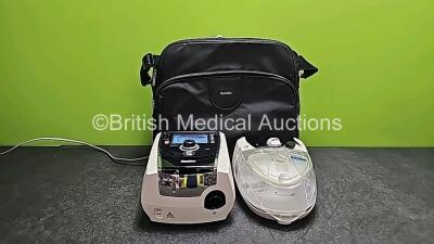 Resmed Stellar 100 CPAP Unit with 1 x Power Supply and 1 x ResMed H4i Humidifier in Carry Case (Powers up) *SN 22191435737 / 22191257032*