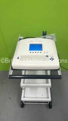 Seca CT8000P ECG Machine on Stand with 10 Lead ECG Leads (Powers Up)